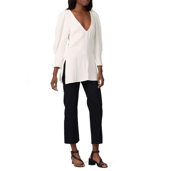 Khaite White Boho Jenny Top - Picture 3 of 11